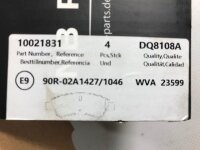 Original NB Parts Bremsbeläge vorne für Citroën Berlingo Xsara Peugeot 10021831