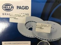 Citroen Peugeot HELLA PAGID Bremsscheibensatz Vorderachse