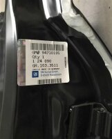 Opel Astra H Tür Chassis Hinten Links schwarz