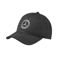 Mercedes-Benz Cap Damen schwarz Baseballcap Baumwolle (Bio)