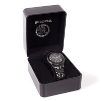 ŠKODA Damen Quarzchronograph Edelstahl Schwarz...