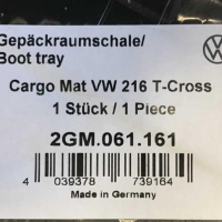 Original VW T-Cross Kofferraumschale Gepäckraumboden