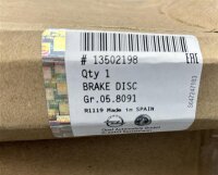 Original Opel Insignia Bremsscheibe Hinterachse 13502198