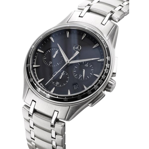 Mercedes-Benz Chronograph Herren Business Solar Herren Uhr Armbanduhr Edelstahl