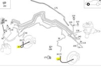 Mercedes-Benz Bremsschlauch vorne links und rechts