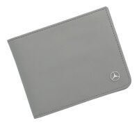 Mercedes-Benz Geldbörse Fahrzeugleder Portemmonaie silbergrau Rindleder
