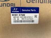 Original Hyundai Tuscon Heckleuchte links 92401 D7500