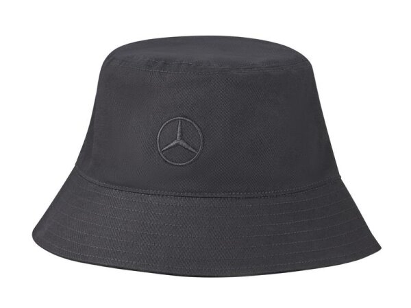 Mercedes-Benz Bucket Hat schwarz, Baumwolle (Bio)