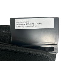 Opel Cora D -2014 Autohaus Peter Velour Matten 4er Schwarz 6364