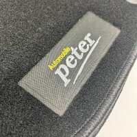 Original Opel Cora D -2014 Autohaus Peter Velour Matten 4er Schwarz 6364