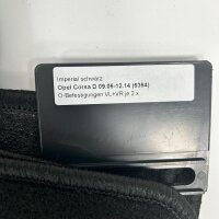 Original Opel Cora D -2014 Autohaus Peter Velour Matten 4er Schwarz 6364