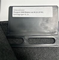 Original Velour Matten Autohaus Peter Peugeot 2008 Elekto ab 08.20 6795