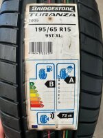 1x Sommerreifen Bridgestone Turanza T005 195/65 R15 95T XL DOT 4819