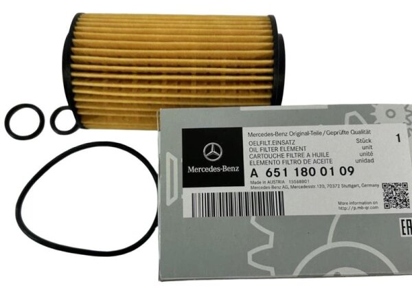 Mercedes-Benz Ölfilter Teilesatz Filtereinsatz fü r OM 651