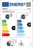 1x Winterreifen Pirelli Winter SottoZero 3 205/65 R16 95H, MO DOT 1707