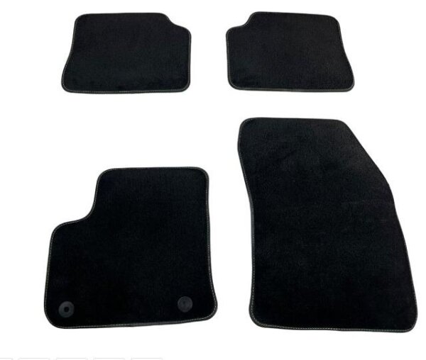 Peugeot e-208 Opel Corsa E Fußmatten Velours schwarz