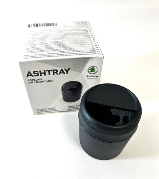 Skoda Abfallbehälter Mülleimer Aschenbecher Getränkehalter