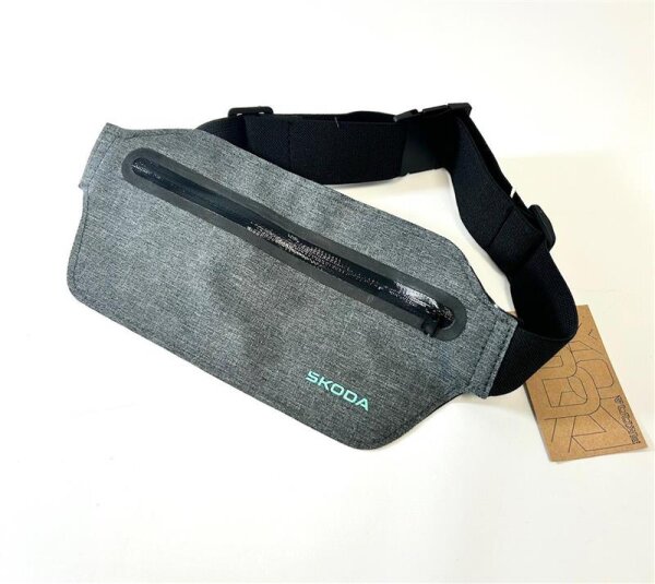 Skoda Bauchtasche Geldgürtel Tasche grau 000087312C