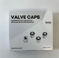Skoda LED Ventilkappen Satz 4-teilig Zierventilkappen