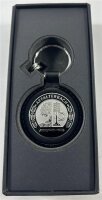 Mercedes-Benz AMG Schlüsselanhänger Affalterbach schwarz silber Edelstahl Leder