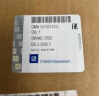 Original GM Opel Vivaro Renault 1x Bremsscheibe vorne 93161253