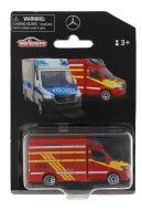 Mercedes-Benz Sprinter Feuerwehr rot, Majorette, 7,62 cm (3 Zoll) Modell