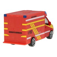 Mercedes-Benz Sprinter Feuerwehr rot, Majorette, 7,62 cm...