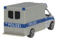 Mercedes-Benz Sprinter Polizei silberfarben, Majorette Modell 7,62 cm (3 Zoll)