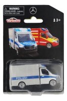 Mercedes-Benz Sprinter Polizei silberfarben, Majorette Modell 7,62 cm (3 Zoll)