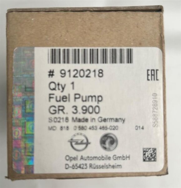 Original Opel Astra Vectra Corsa Omega Kraftstoffpumpe 9120218