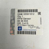 Opel Astra J Meriva B Luftmassenmesser Luftmengenmesser