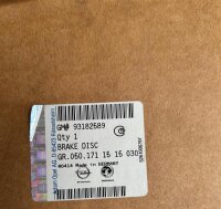 Original Opel Corsa C Bremsscheibensatz Bremsklötze Bremsenkit 93182589