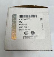 Original Opel Astra G Combo Corsa C Meriva Zafira Bremsbeläge Bremsbelagsatz 95507655