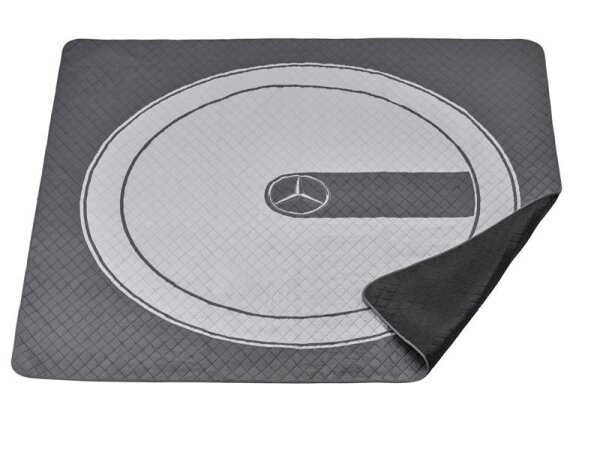Mercedes-Benz Picknickdecke G-Klasse titangrau  hellgrau, Polyester