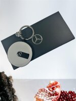Mercedes-Benz Schlüsselanhänger G-Klasse Ersatzradkasten Edelstahl PVD