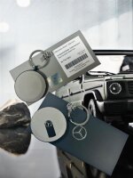 Mercedes-Benz Schlüsselanhänger G-Klasse Ersatzradkasten Edelstahl PVD