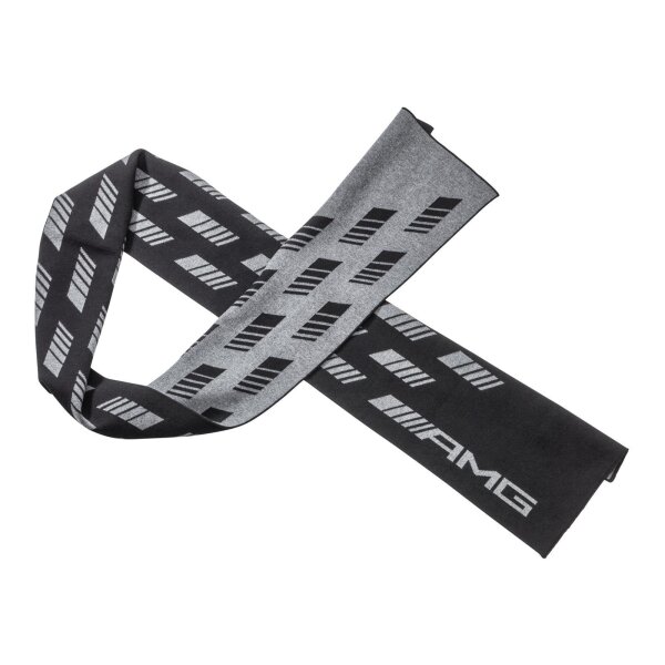 Mercedes-Benz AMG Strickschal Unisex schwarz Baumwolle Merinowolle Polyamid