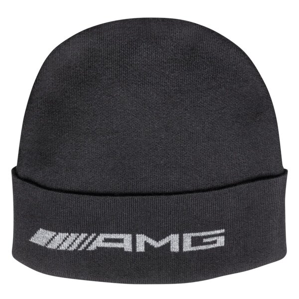 Mercedes-Benz AMG Strickmütze, Unisex schwarz Baumwolle Bio Merinowolle Polyamid