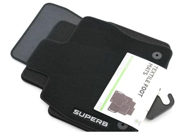 Skoda Textilfußmatten-Set Premium Skoda Superb III (3V) Fußmatten 3V1061404