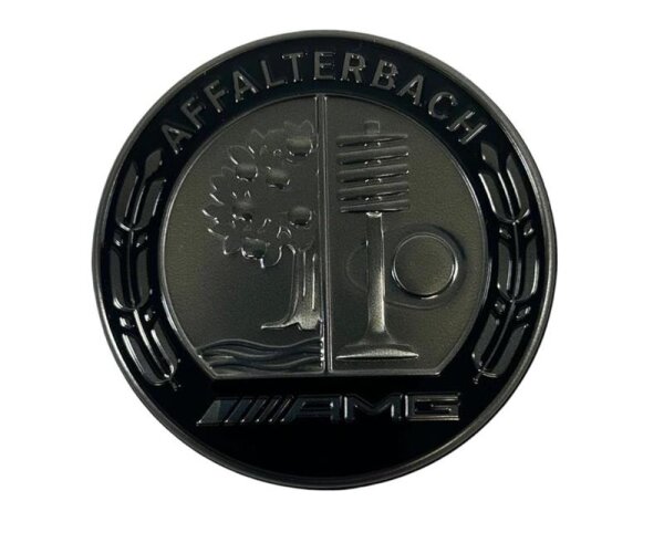 Mercedes-Benz AMG Emblem Affalterbach Stoßstange Motorhaube dark chrome