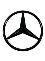 Mercedes-Benz Stern Emblem schwarz glänzend lackiert...