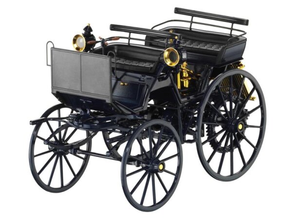 Mercedes-Benz Daimler Motorkutsche (1886) blau Norev 1:18  Oldtimer