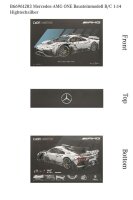 Mercedes-Benz AMG ONE Klemmbaustein R/C Modell C298 weiß CaDa 1:8