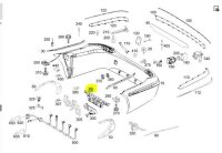 Mercedes-Benz Rahmen Verstärkung hinten innen Mitte