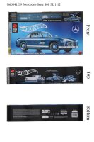 Mercedes-Benz Mattel Hot Wheels 300 SL W 198 HWW25 1:12 Bauset 1600 Teile blau