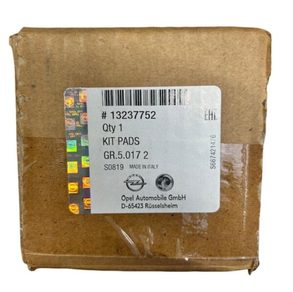 Opel Insignia A Bremsbelagsatz Scheibenbremse