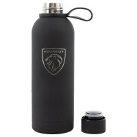 Peugeot Isothermische Flasche mit Logo in Schwarz