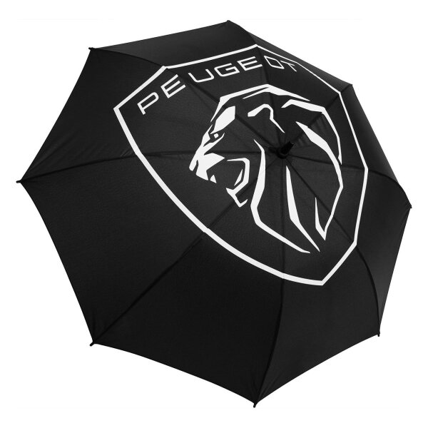 Peugeot Brand Regenschirm PGERADER mit Logo Schwarz
