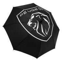 Peugeot Brand Regenschirm PGERADER mit Logo Schwarz