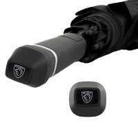 Peugeot Brand Regenschirm PGERADER mit Logo Schwarz